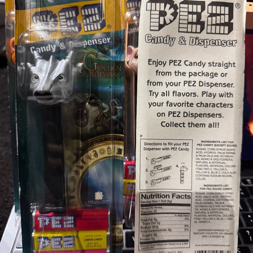 Set Of 4 Golden Compass Pez Dispensers - NIP